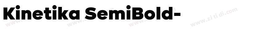 Kinetika SemiBold字体转换